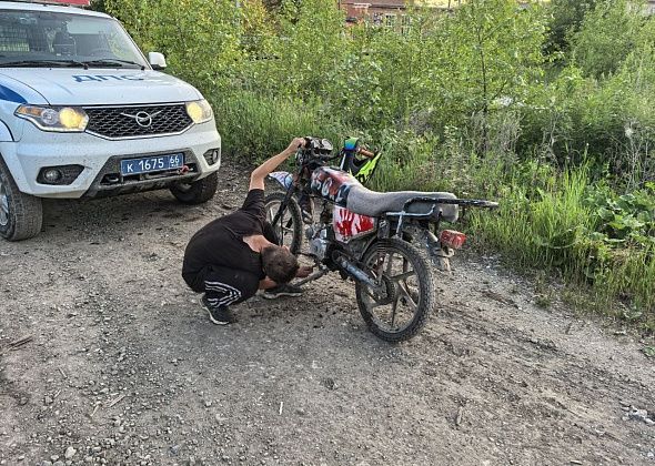 Госавтоинспекция остановила в Сосьве малолетнего бесправника на мопеде